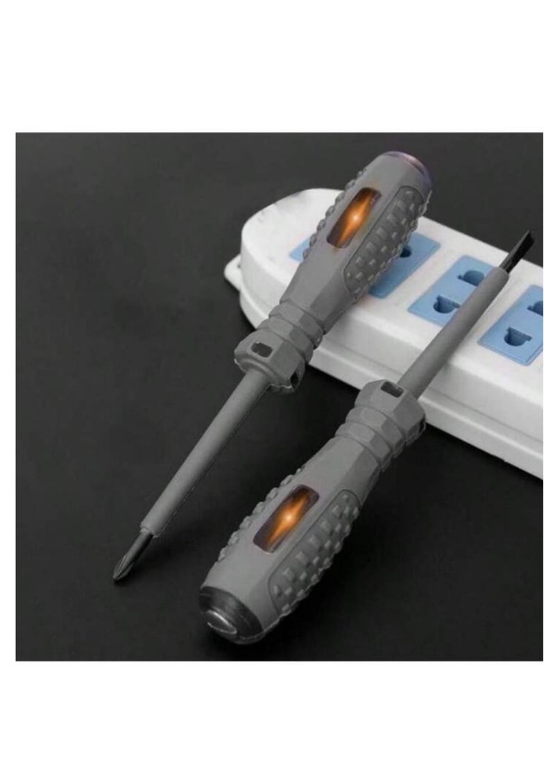 2pcs/set Multifunctional AC Non-Contact Induction Test Pen Voltage Tester Pencil Power Detector Screwdriver  - Image 3