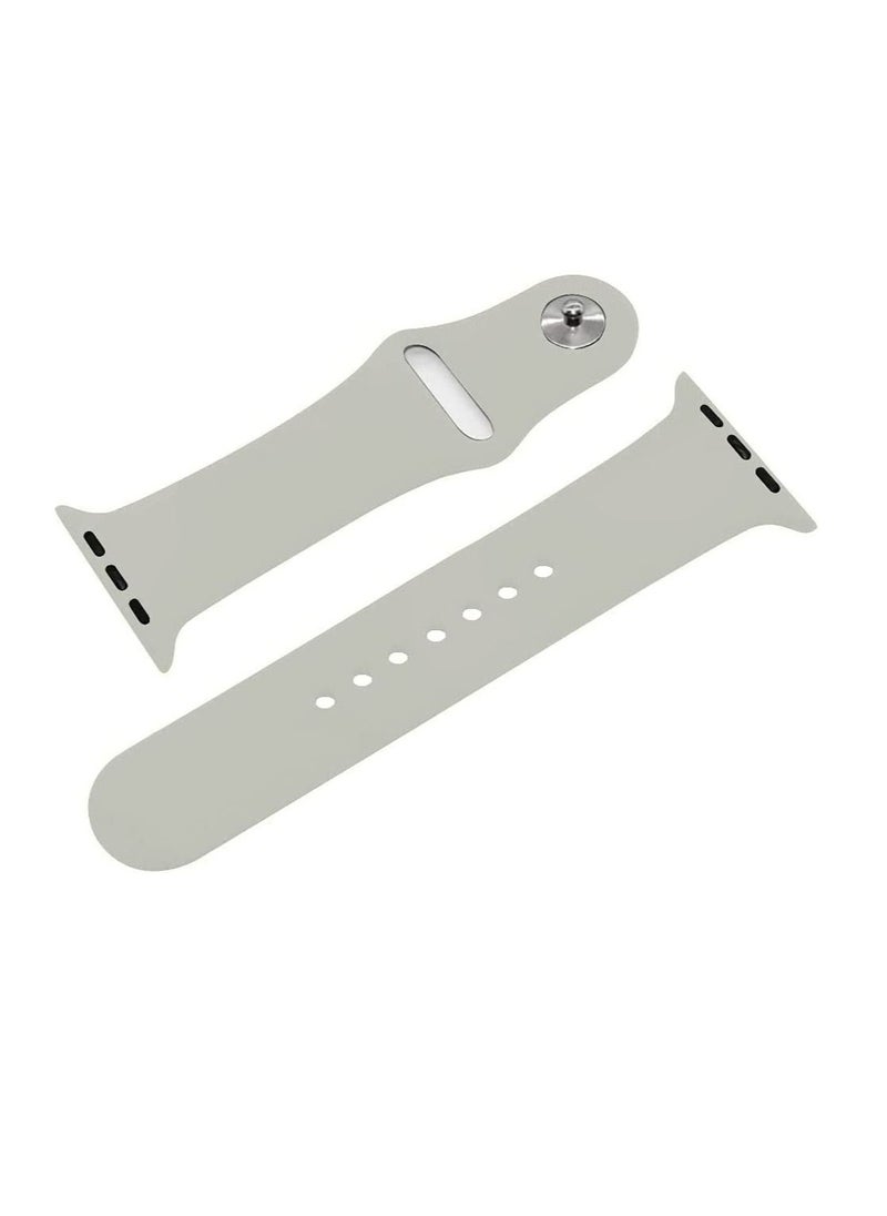 VITION - Sports Band for Apple Watch 41mm 40mm 38mm Soft Silicone Replacement Wrist Strap Compatible with iWatch Apple Watch Series 7/SE/6/5/4/3/2/1 Concrete - Image 1