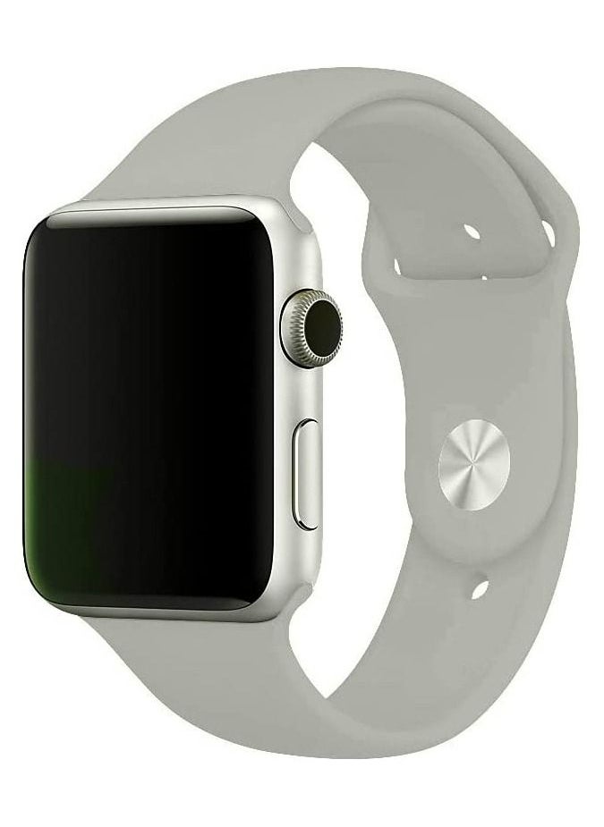 VITION - Sports Band for Apple Watch 41mm 40mm 38mm Soft Silicone Replacement Wrist Strap Compatible with iWatch Apple Watch Series 7/SE/6/5/4/3/2/1 Concrete - Image 1
