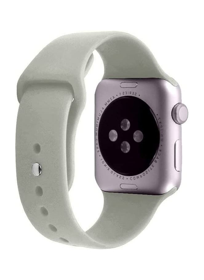 VITION - Sports Band for Apple Watch 41mm 40mm 38mm Soft Silicone Replacement Wrist Strap Compatible with iWatch Apple Watch Series 7/SE/6/5/4/3/2/1 Concrete - Image 1