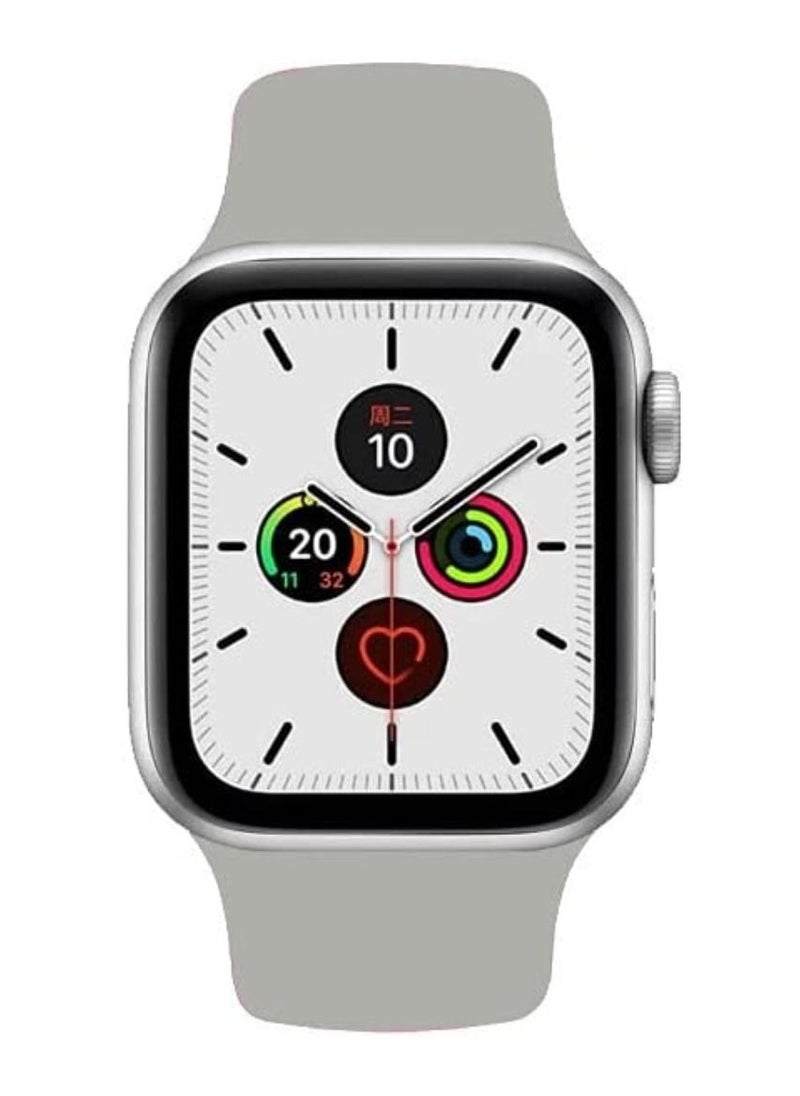 VITION - Sports Band for Apple Watch 41mm 40mm 38mm Soft Silicone Replacement Wrist Strap Compatible with iWatch Apple Watch Series 7/SE/6/5/4/3/2/1 Concrete - Image 1