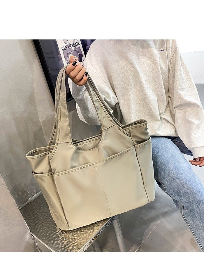 Multi Pocket Tote Shoulder Bag Multi-function Nylon Shoulder Handbag Travel Purse Bags - Image 5