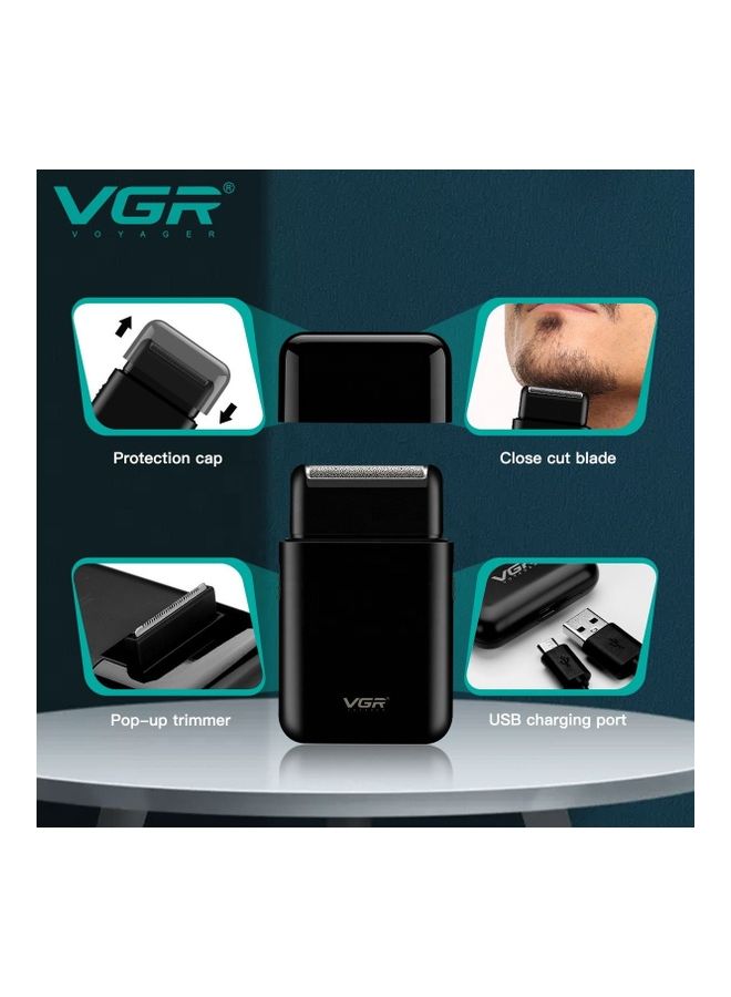 VGR V-390 Single Foil Cordless Electric Travel Mini Manufacturer Shaver For Man Multicolor - Image 2