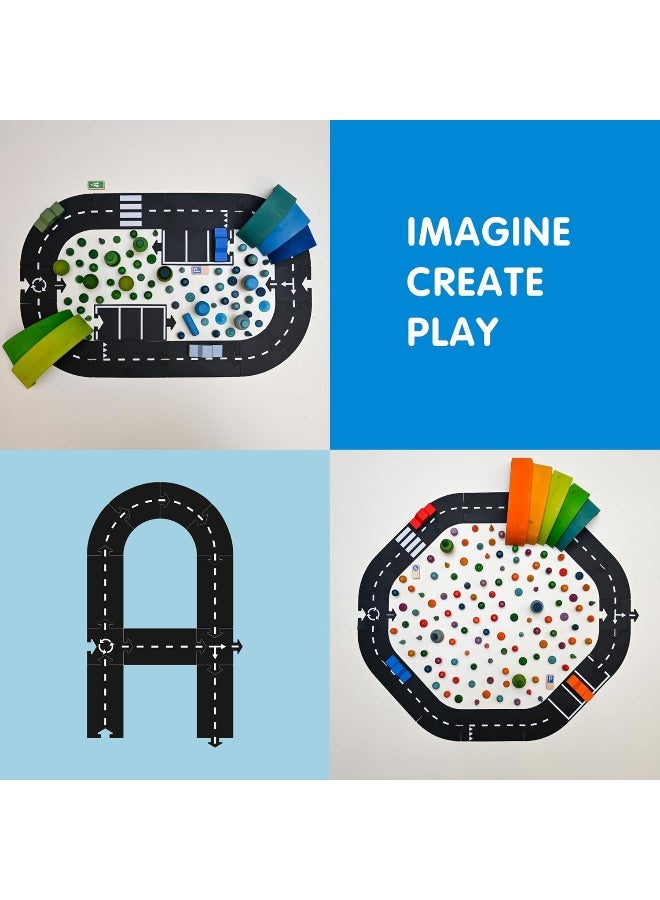 waytoplay Expressway (Black with White Striping, 16 Pieces) - Image 3