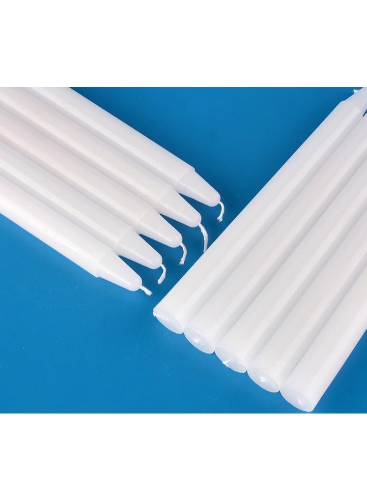 Pack of 10 Unscented Chandelier Candles, Natural, 20cm, Elegant and simple Design - Image 5