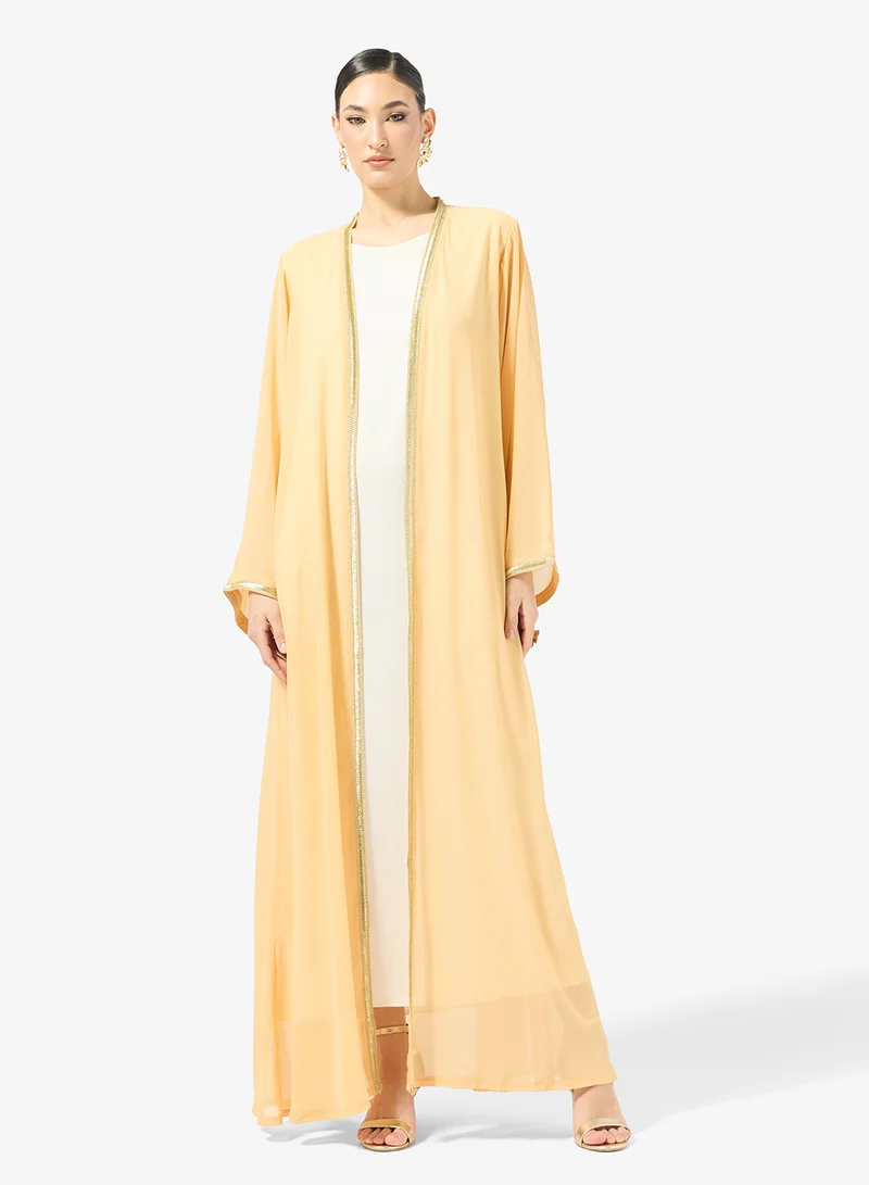 جولدن ابل Chiffon Abaya