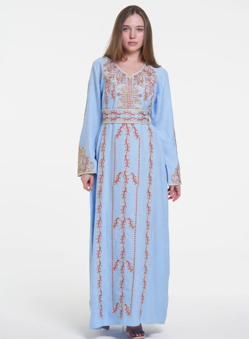 AL BENT AL SHARQIEH printed jalabiya
