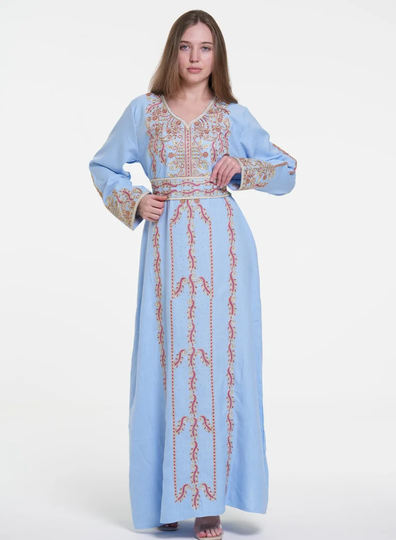 AL BENT AL SHARQIEH printed jalabiya