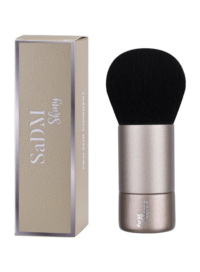 SaDM Shiny SaDM Shiny Vegan Kabuki Brush – Professional Makeup Brush for Flawless Powder & Cream Application  - Image 1