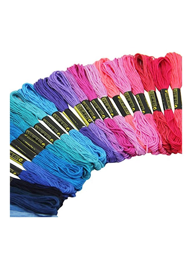 ماجيفت خيوط تطريز وحياكة بألوان قوس القزح من 100 قطعة - Image 4