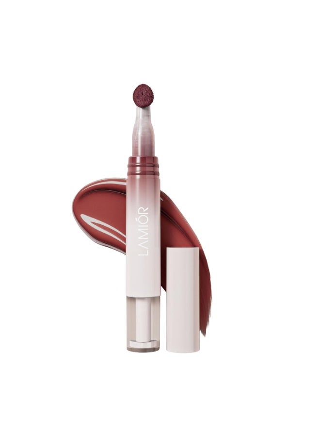 LAMIOR Hydrating Lip Gloss Stain, 2-in-1 Ultra Glossy Shine & Long-Lasting | Lip Tint, Non-Sticky Lightweight High Pigment, Peptide, Astaxanthin & Kakadu Plum Infused, Vegan Cruelty Free(Sugar Splash) - Image 1