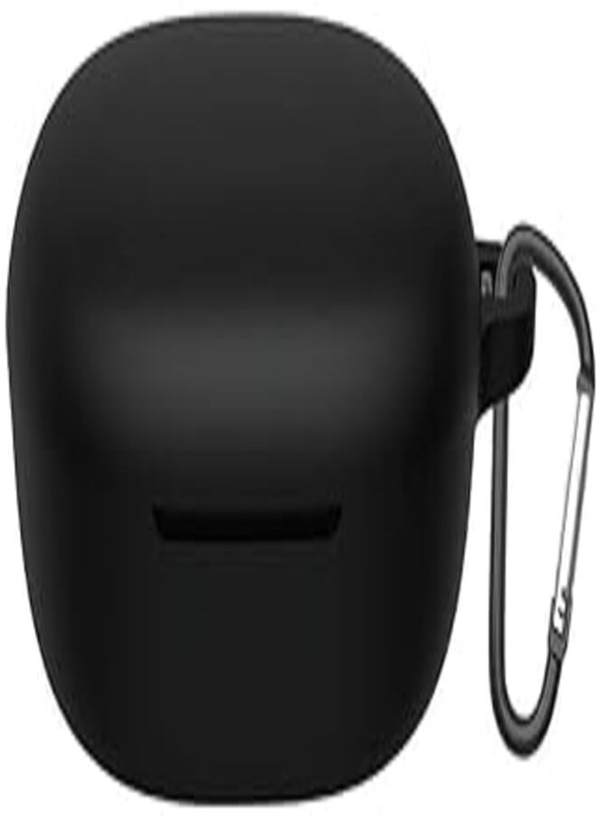 USTIYA USTIYA Case for Xiaomi Mi Redmi Buds 4 Lite Silicone Protective Case with Keyring Cover (Black) 