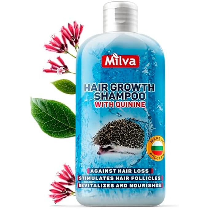 Milva QUININE POWER SHAMPOO | HAIR LOSS TREATMENTS FOR MEN AND WOMEN, STIMULATES GROWTH OF HEALTHY, STRONG HAIR | FAST HAIR GROWTH SHAMPOO 200ML, RESTORE NOURISHES HAIR ROOTS, SCALP AND FOLLICLES - Image 1
