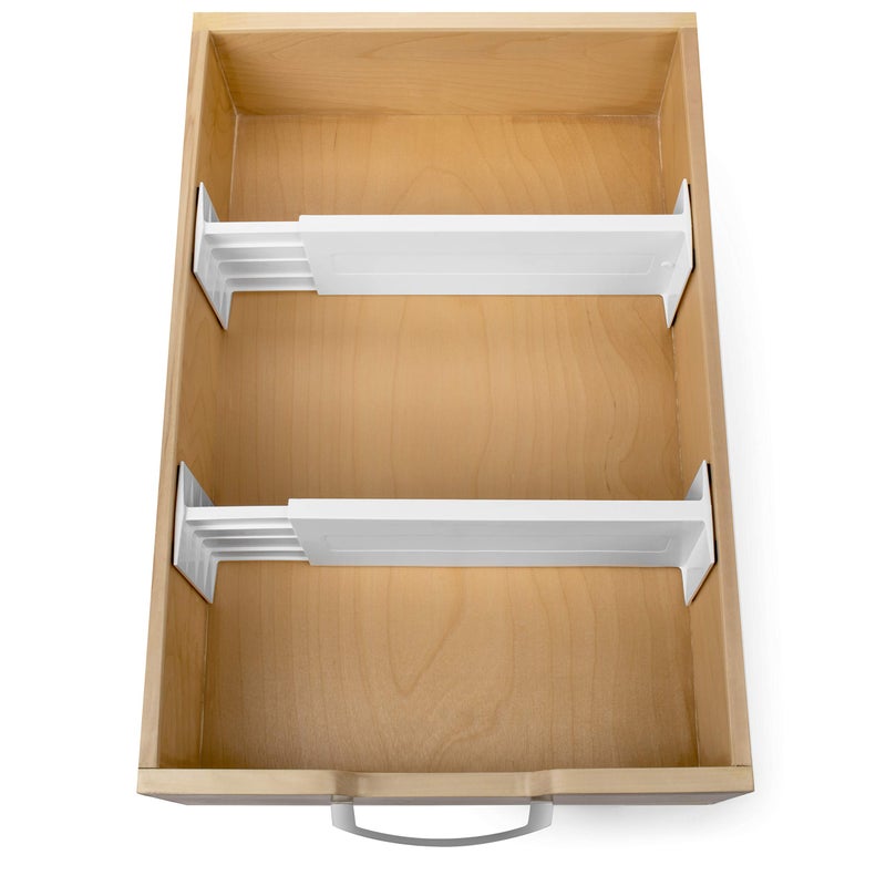 Dial Industries, Inc. Dial Industries Adjustable Dresser Drawer Clothes Organizer Dividers, Set of 2, 4.5" Deep - Image 3