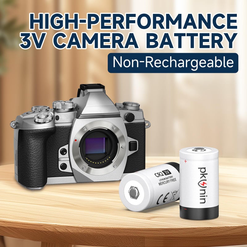 PKUNIN Cr2 Battery 3V Range Finder Batteries  Cr15H270 3 Volt Lithium Battery 2 Pack Long-Lasting Power - Image 5