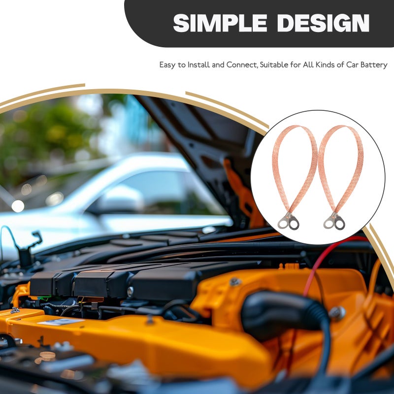 Car Grounding Kit, Braided Copper Straps for Reliable Vehicle Grounding, Automotive Use - Image 4