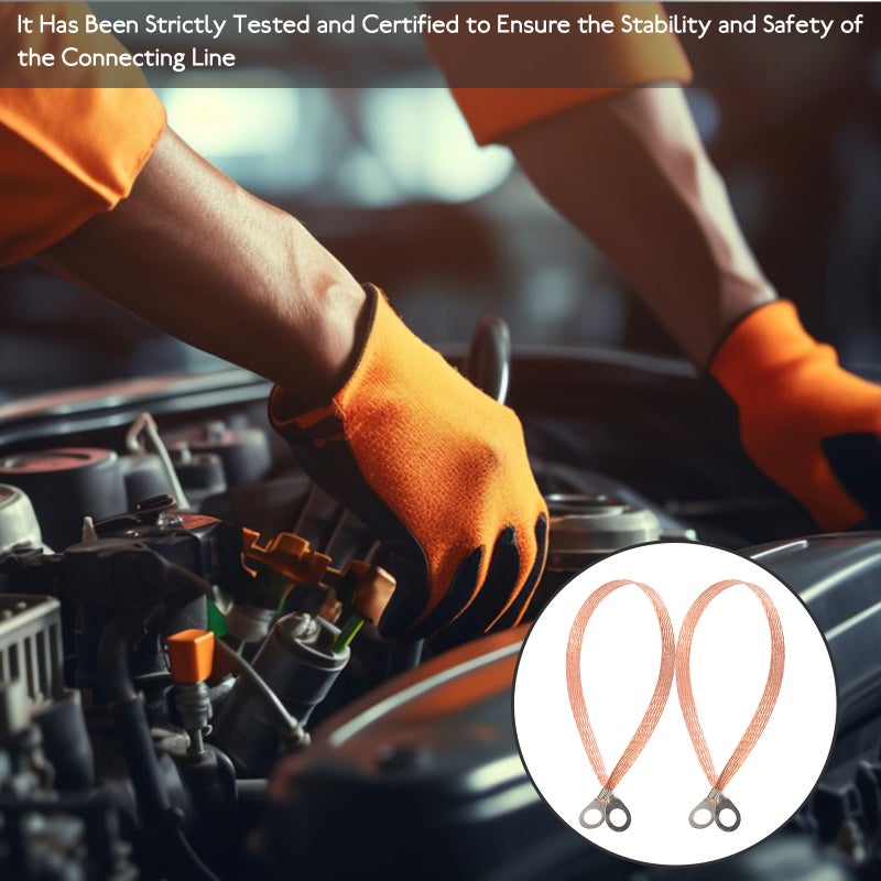 Car Grounding Kit, Braided Copper Straps for Reliable Vehicle Grounding, Automotive Use - Image 5