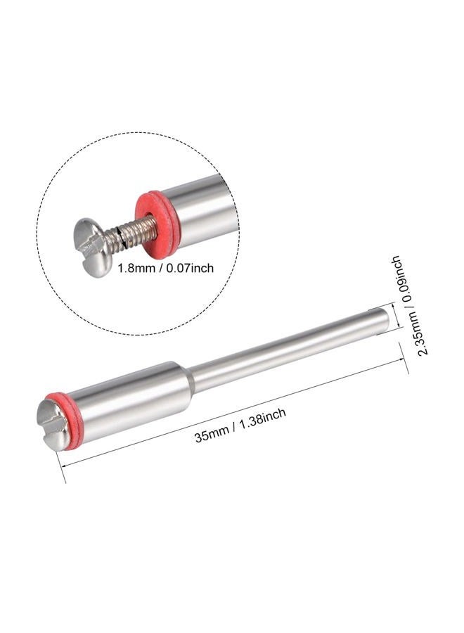 uxcell 2mm Cut-off Wheel Screw Mandrels 2.35mm Shank Dia Cutting Disc Holder for Compatible Rotary Tools 5 Pcs - Image 3