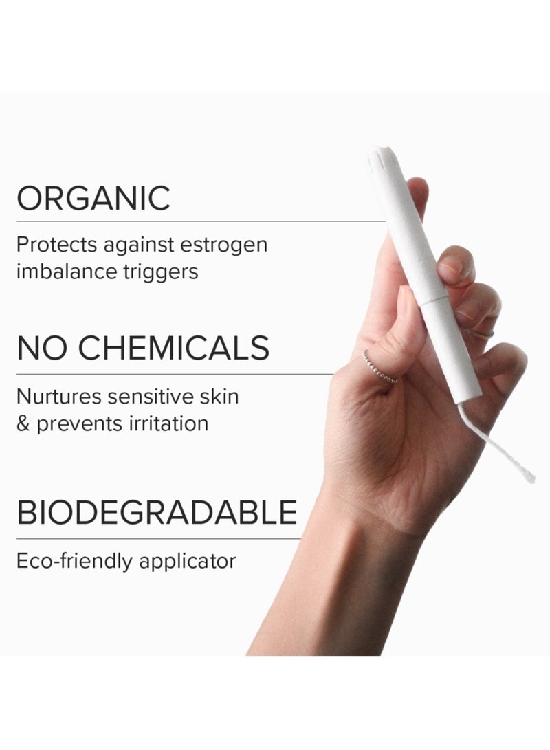 Adaye Organic Hypoallergenic Unscented And Leak Proof Tampons For Women 12 Pcs - Image 2