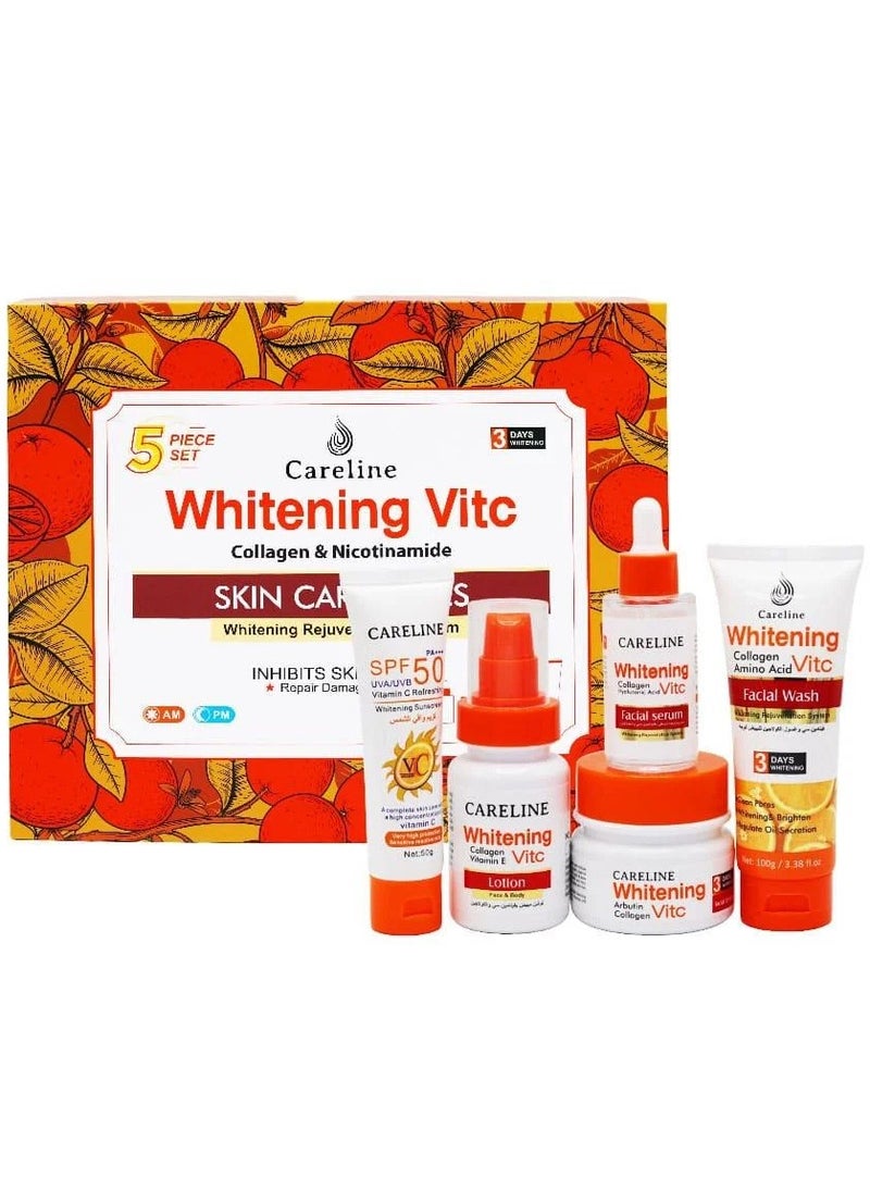 Careline Set Of Five Pieces Whitening Vitamin C Collagen And Nicotinamide - Image 1