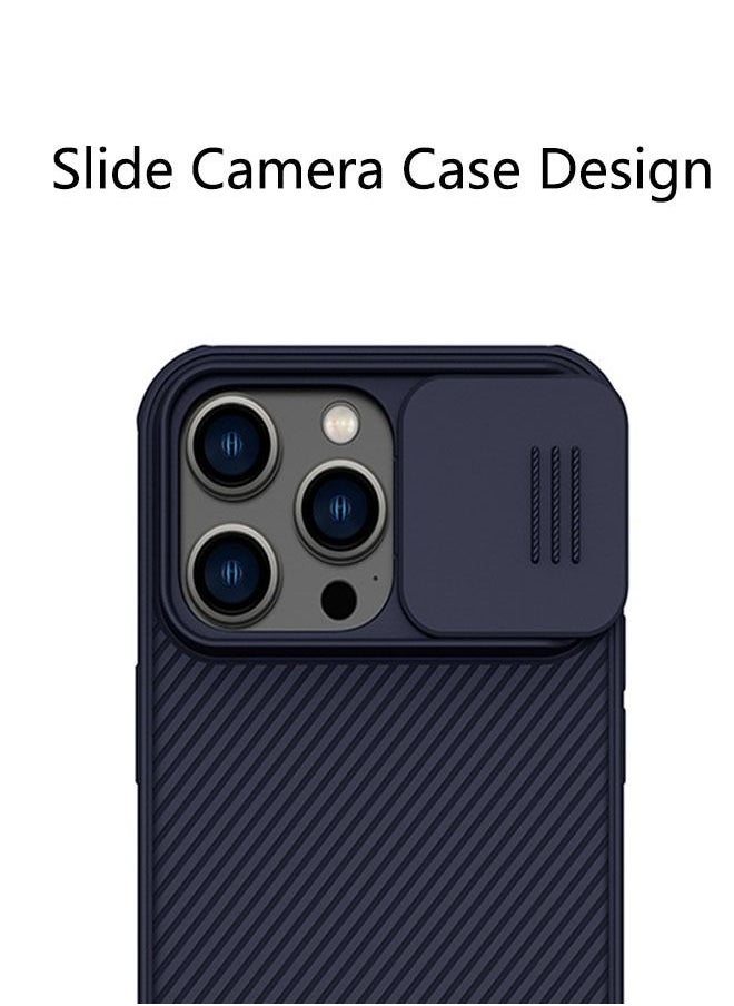 Nillkin - iPhone 14 Pro Max Case, Slide Camera Case Design Cover, 360 Full Body Coverage Shockproof Phone Cover, Four Corners with Anti -Fall Airbag Anti-Scratch Anti-fingerprint Case Cover(Dark Purple) - Image 1