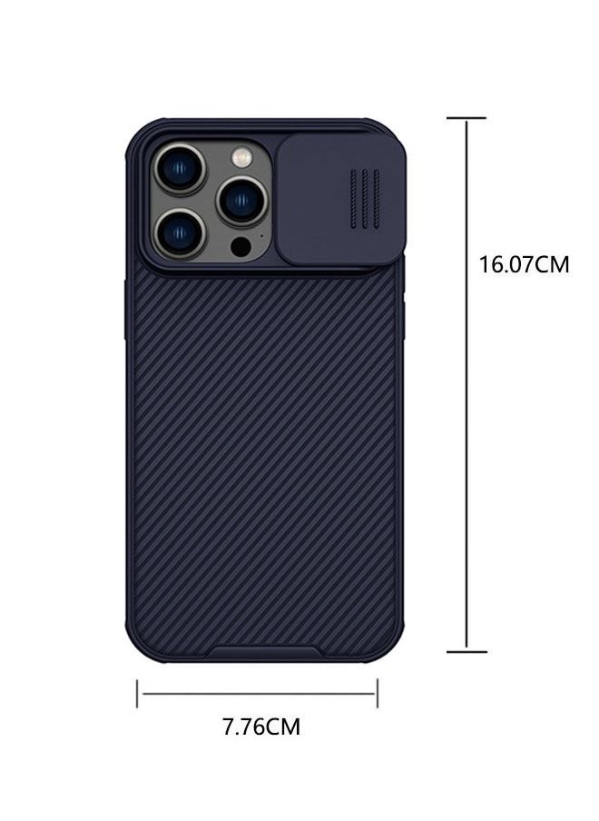 Nillkin - iPhone 14 Pro Max Case, Slide Camera Case Design Cover, 360 Full Body Coverage Shockproof Phone Cover, Four Corners with Anti -Fall Airbag Anti-Scratch Anti-fingerprint Case Cover(Dark Purple) - Image 1