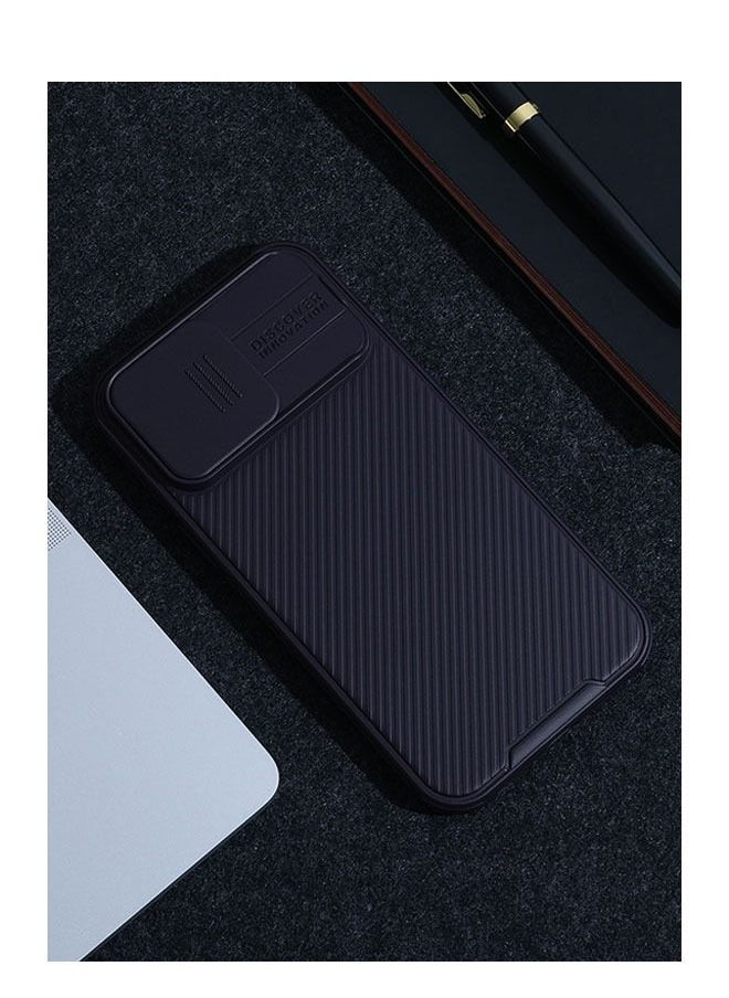 Nillkin - iPhone 14 Pro Max Case, Slide Camera Case Design Cover, 360 Full Body Coverage Shockproof Phone Cover, Four Corners with Anti -Fall Airbag Anti-Scratch Anti-fingerprint Case Cover(Dark Purple) - Image 1