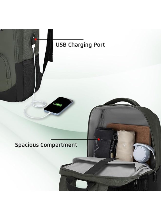 Safari Nex 26L Laptop Backpack Bag for Men and Women, Ideal for Office Use/School/College, 2 Compartment, Rain Cover, Antitheft Pocket, USB Port, Trolley Sleeve & Organizer - Image 4