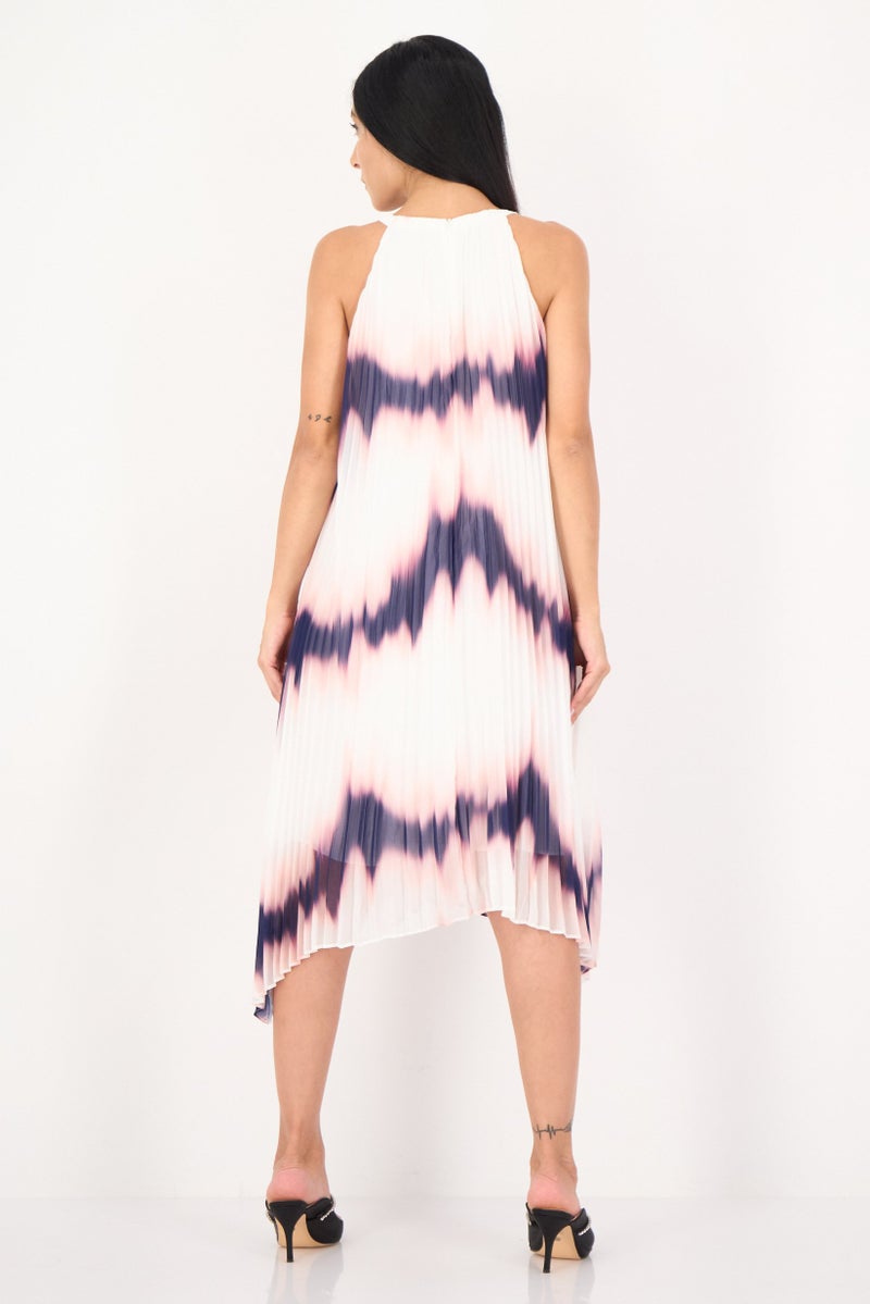 SELECTED Women Tie Dye Midi Dress, Multicolor - Image 4