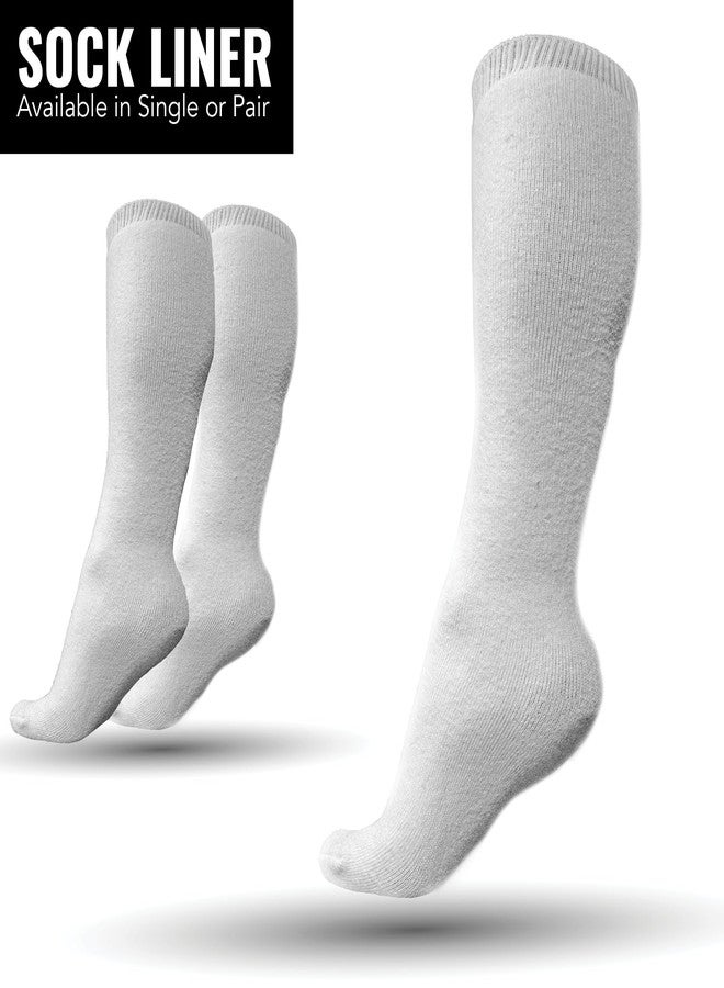 Braceapedia Cloud9 Therapeutic Medical Walking Boot & Cast Sock, Pair of Moisture-Wicking Liner for Men & Women, Tall Comfort Orthopedic Socks for Braces, Cast & Air Cam Walkers - White, Universal Fit - Image 2