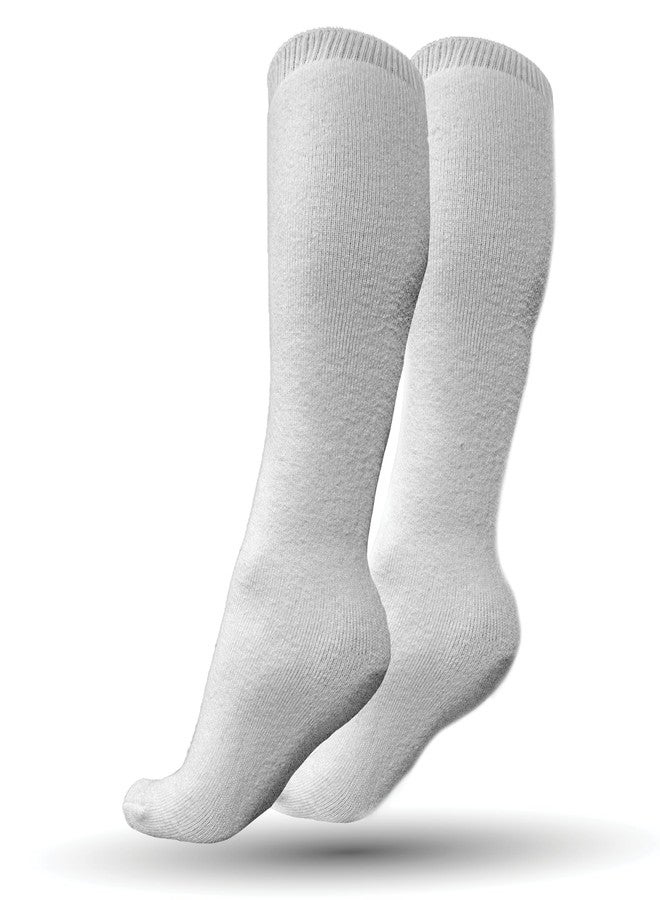Braceapedia Cloud9 Therapeutic Medical Walking Boot & Cast Sock, Pair of Moisture-Wicking Liner for Men & Women, Tall Comfort Orthopedic Socks for Braces, Cast & Air Cam Walkers - White, Universal Fit - Image 1