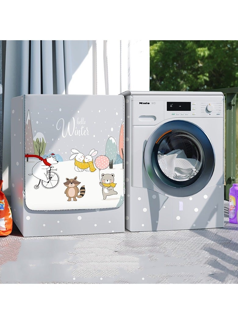 EBMINI Waterproof And Dustproof Cover For Sun Protection Cover Of Drum Washing Machine 