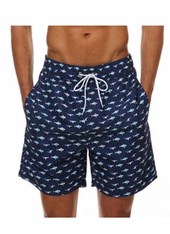 Swim Trunks Men's Quick Dry Athletic Swimwear Shorts with Mesh Lining and PocketsSwim Elastic Waist Drawstring
