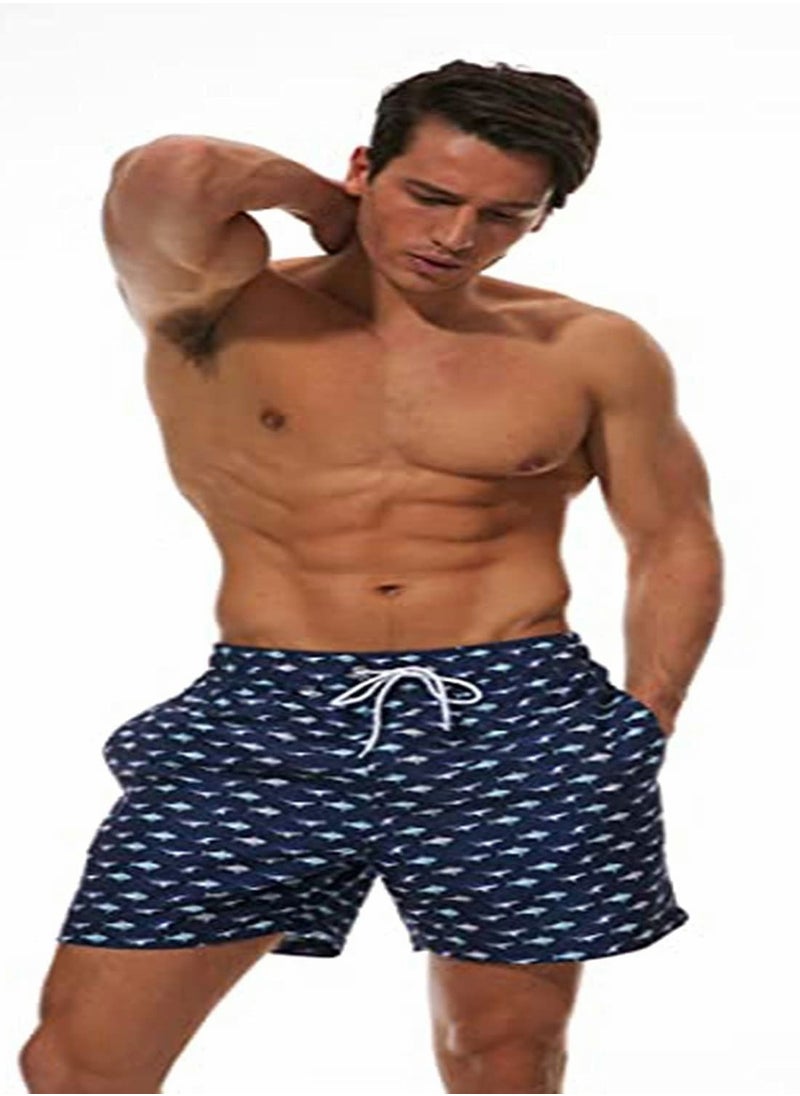 Y&D - Swim Trunks Men's Quick Dry Athletic Swimwear Shorts with Mesh Lining and PocketsSwim Elastic Waist Drawstring - Image 1