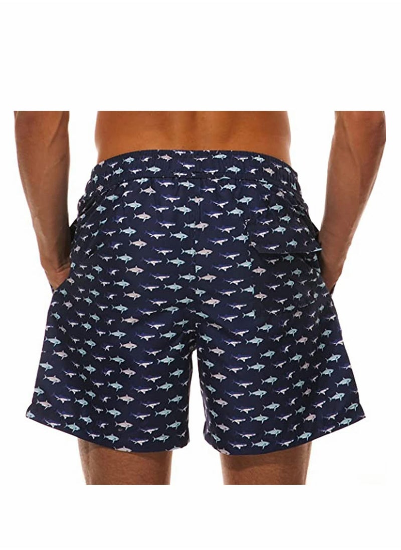 Y&D - Swim Trunks Men's Quick Dry Athletic Swimwear Shorts with Mesh Lining and PocketsSwim Elastic Waist Drawstring - Image 1