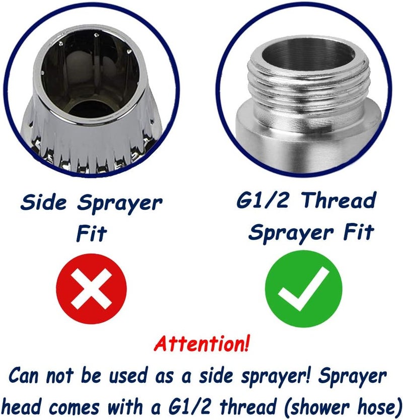 Avaby Dual Mode Stainless Steel Sprayer Head-Bidet Spray w/Brushed Chrome Finish - Cloth Diaper Shattaf - Pet Wash - Image 5
