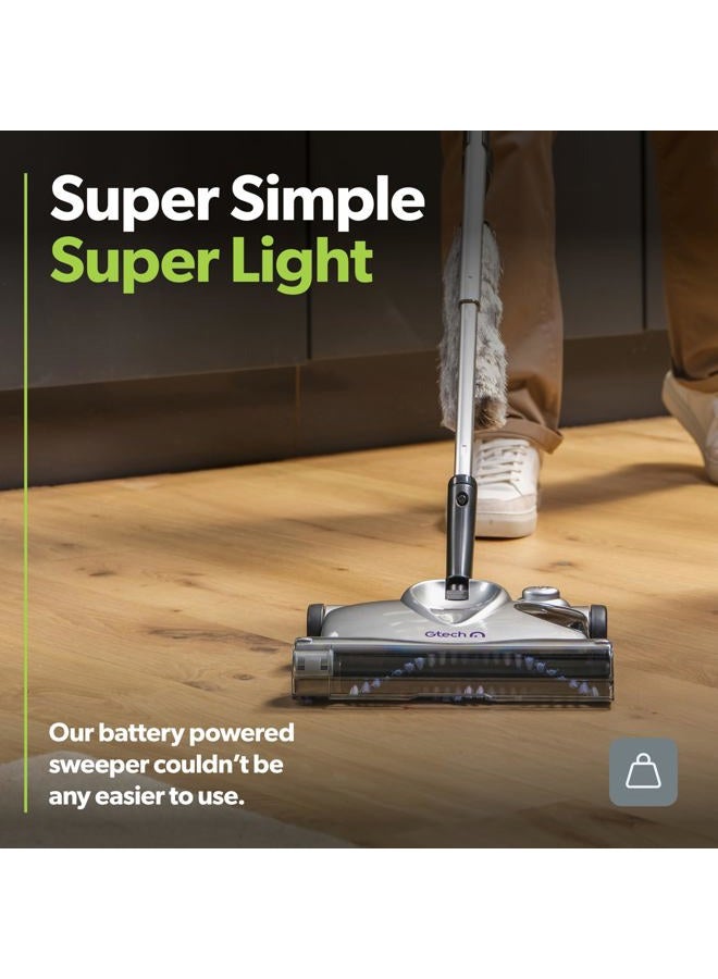 Gtech SW02 Carpet Sweeper | Cordless | Lightweight | Low Profile | Up to 60 mins Runtime, Silver/Grey - Image 3