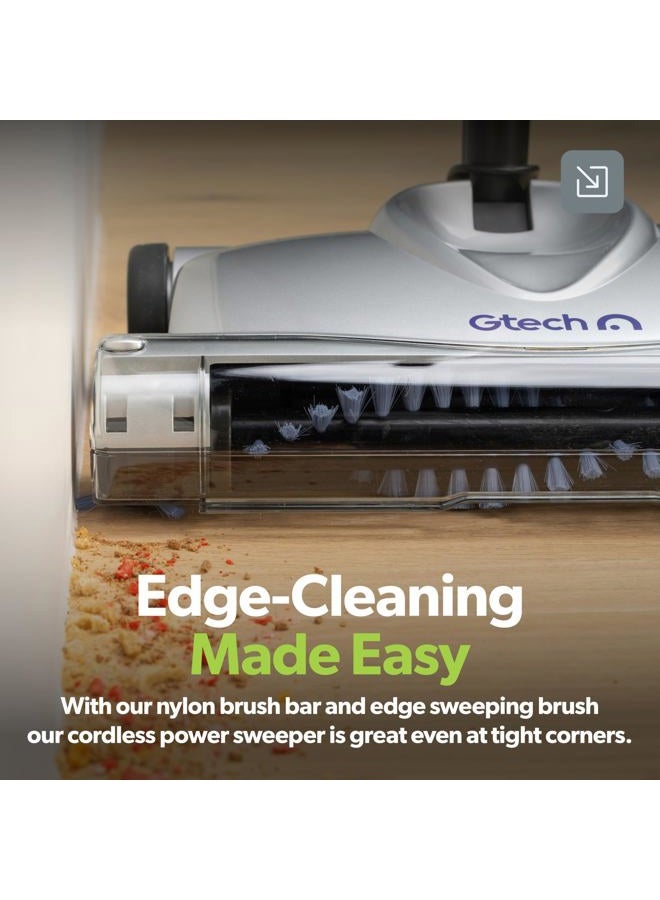 Gtech SW02 Carpet Sweeper | Cordless | Lightweight | Low Profile | Up to 60 mins Runtime, Silver/Grey - Image 5