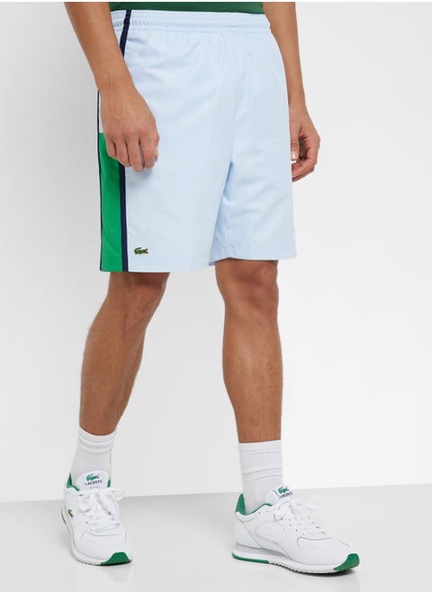 Drawstring Colorblock Shorts