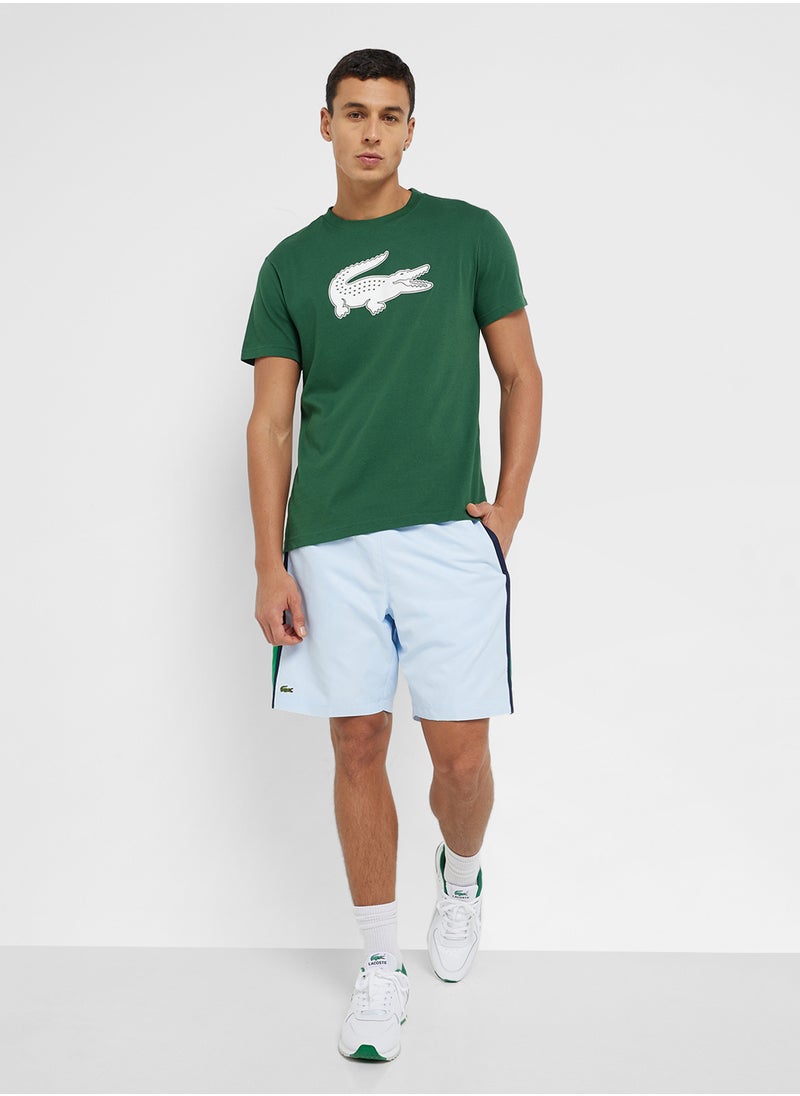 LACOSTE - Drawstring Colorblock Shorts - Image 1