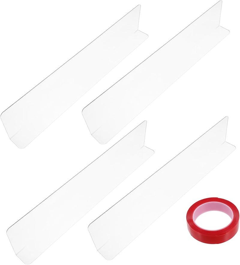 Transparent Pet Window Protectors 4Pcs Chew Resistant Covers for Dogs and Cats - Image 1