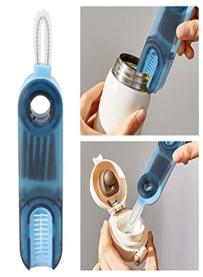 FreshDcart FDCA551 3 in 1 Cleaning Brush Water Bottle Cleaning Brush Mini U Shaped Silicone Cup Brush Multi-Function Cleaning Brush for Milk,Water Bottle (Multicolor,Pack of 1) - Image 1