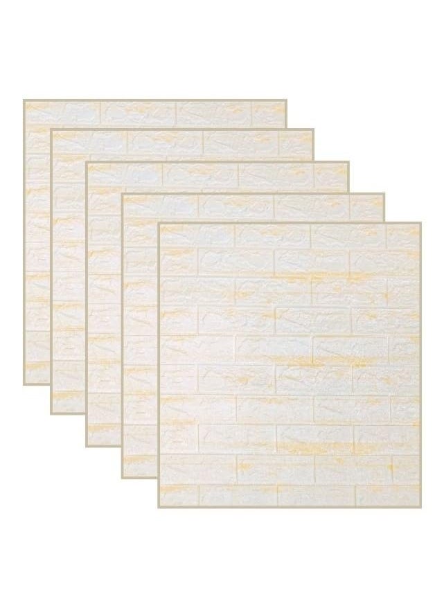 Generic Foam Wall Sheets Grey and Beige Brick Pattern 70 X 70 cm 3mm 1 Sheets FS19  - Image 5