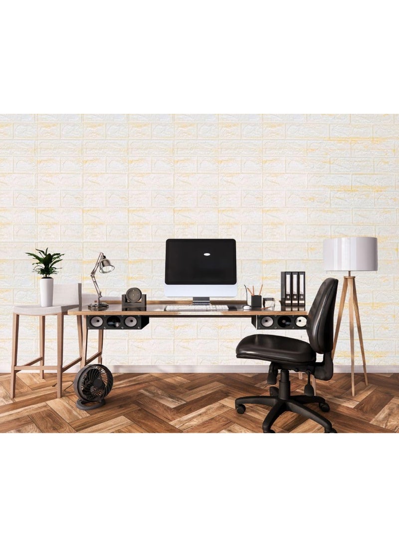 Generic Foam Wall Sheets Grey and Beige Brick Pattern 70 X 70 cm 3mm 1 Sheets FS19  - Image 1