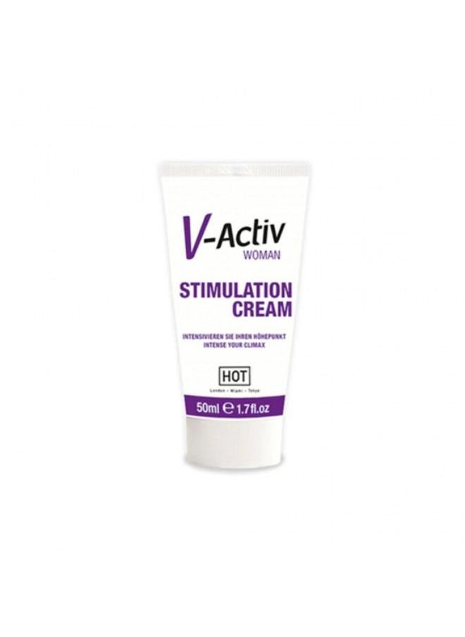 HOT - V Activ Women Stimulating Cream Rich In Oils With Efficient Effect - 50 ml - Image 1