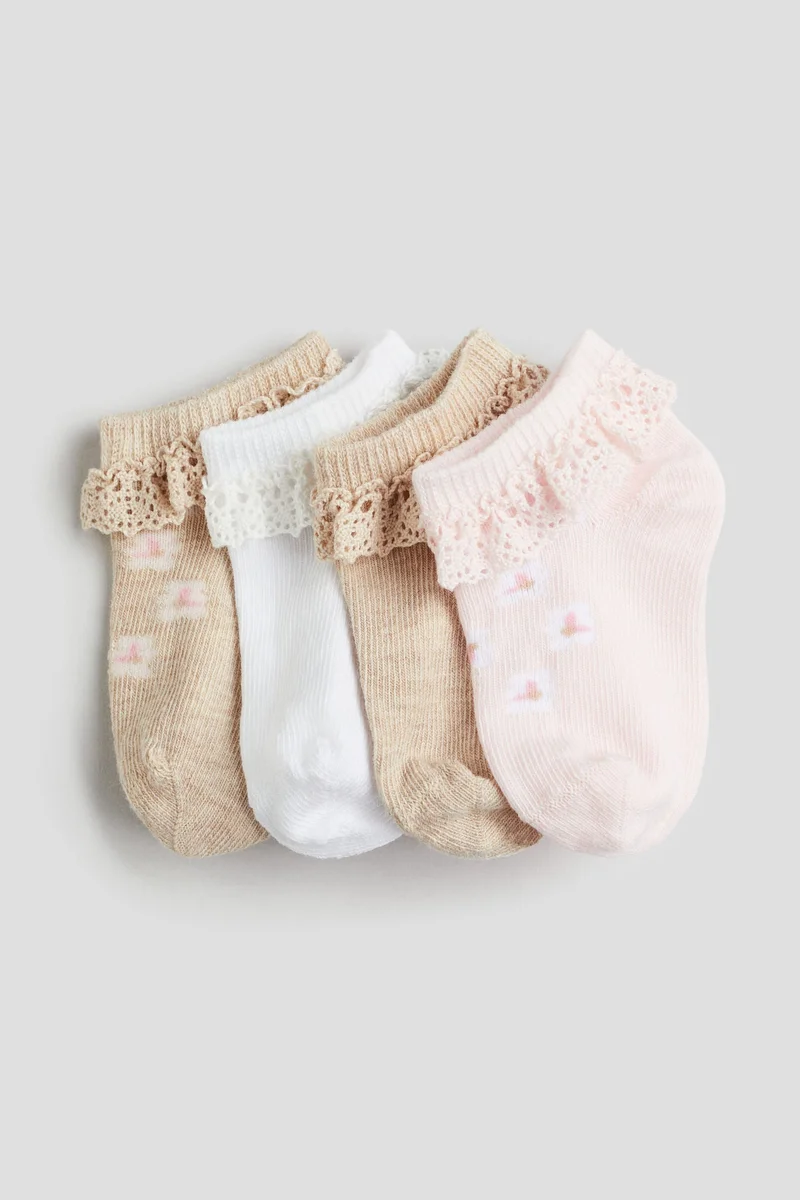 H&M 5-pack shaftless socks