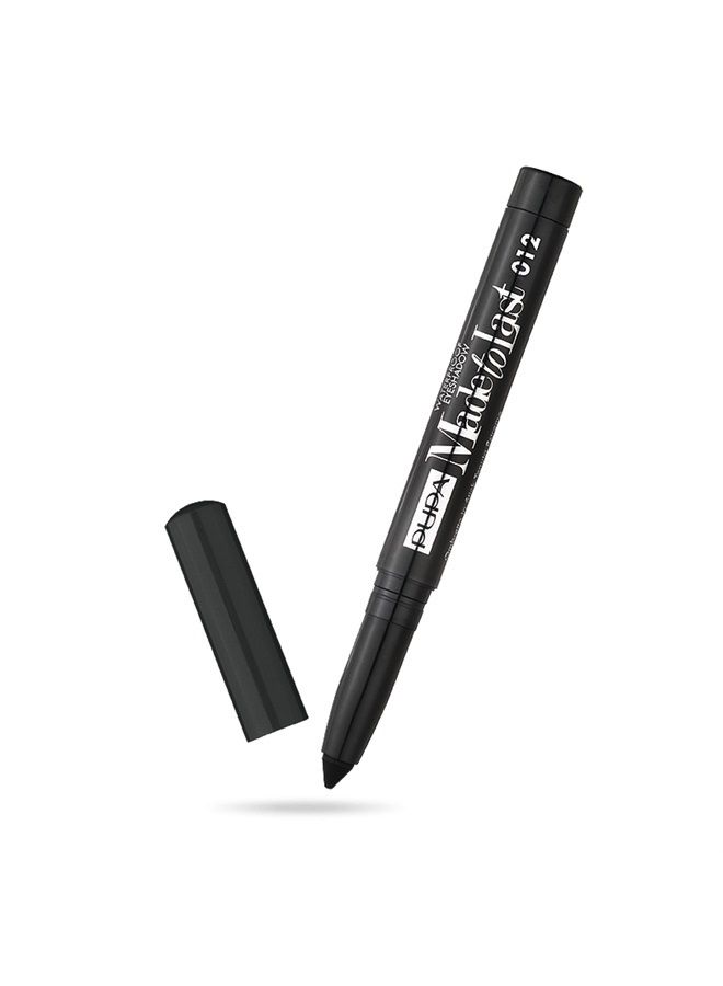 PUPA ظلال عيون ميلانو المقاومة للماء - تدوم طويلاً، قلم ظل كريمي ملون - مقاوم للتلطخ، تركيبة سهلة الدمج - درجات ساتان، لؤلؤي، ومعدني - 012 أسود إضافي - 0.049 أونصة - Image 1