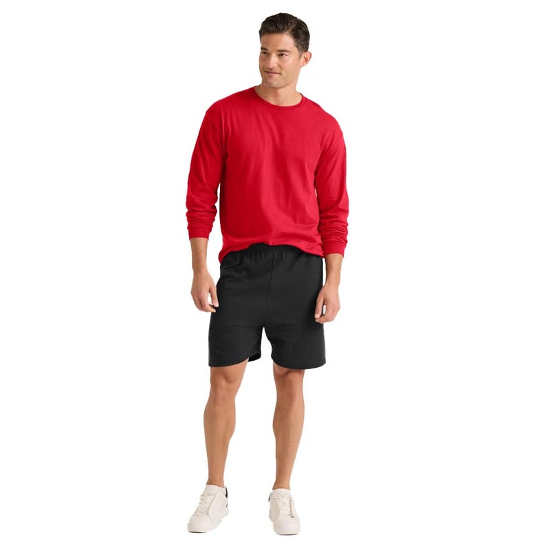 Soffe Men's Long-Sleeve Cotton T-Shirt, Black, Medium - Image 5