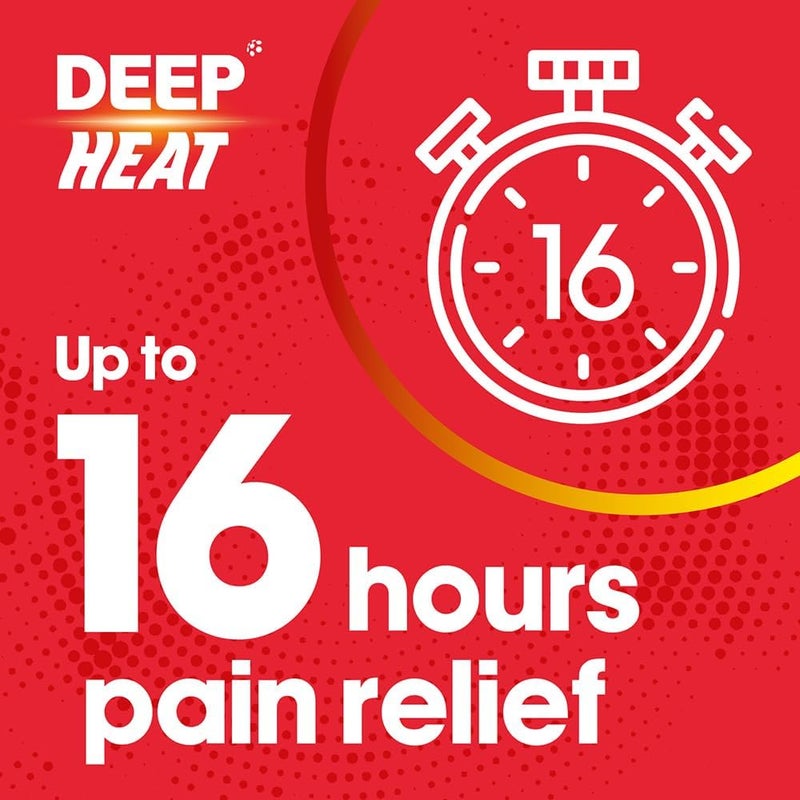 Deep Heat Pain Relief Heat Patch Muscular Aches Pains Joint Stiffness Pack of 4 Patches - Image 5