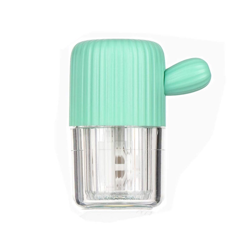 MUDOR Portable Contact Lens Cleaner Machine - Contact Lens Washer with Drawstring for Daily Care Fast Cleaning Soft and Hard Contact Lenses (Rhine Green) - Image 1